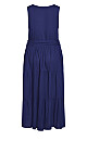 Plus Size Seashore Maxi Dress - navy