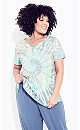 Plus Size Top Miya Tie Dye