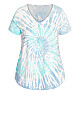 Plus Size Top Miya Tie Dye