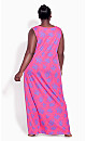 Plus Size Maxi Print Sleeveless