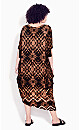 Naomi Black Print Maxi Dress 