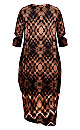 Naomi Black Print Maxi Dress 