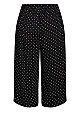 Pull On Black Spot Culotte