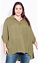 Island Breeze Olive Textured Tunic