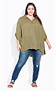 Island Breeze Olive Textured Tunic