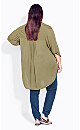 Island Breeze Olive Textured Tunic