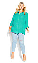 Island Breeze Turquoise Textured Tunic