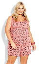 Plus Size Day N Night 3 Piece Set - coral