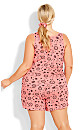 Plus Size Day N Night 3 Piece Set - coral