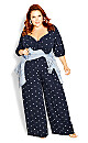 Luna Jumpsuit - navy spot