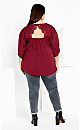 Women's Plus Size Emery Top - ruby