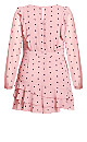 Sabrina Dress - pink polka dot