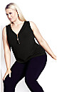 Plus Size Liana Top - black