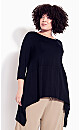 Plus Size Top Zoe Contrast