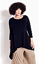 Plus Size Top Zoe Contrast