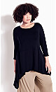 Plus Size Top Zoe Contrast