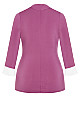 Plus Size Roselyn Wrap Top - magenta