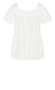 Plus Size Misty Embroidered Top - ivory