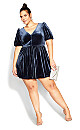 Plus Size Ada Dress - metal