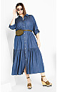 Angela Maxi Dress - dark denim