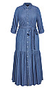 Angela Maxi Dress - dark denim