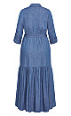 Angela Maxi Dress - dark denim