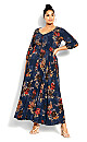 Gianna Maxi Dress - navy