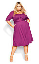 Maeve Dress - magenta