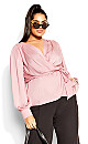 Plus Size Opulent Top - dusty lilac