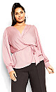 Plus Size Opulent Top - dusty lilac