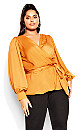 Plus Size Top Opulent - honey