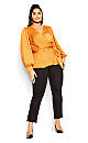 Plus Size Top Opulent - honey