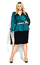 Plus Size Opulent Top - teal