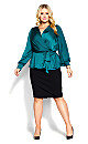 Plus Size Opulent Top - teal