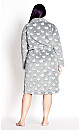 Hearts Robe - grey