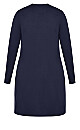 Plus Size Meadow Mews Navy Knitted Cardigan