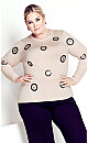 Plus Size Sequinela Jumper - blush