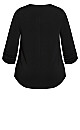 Chloe Zip Top - black