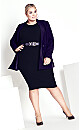 Plus Size Marly Sweater Dress - black