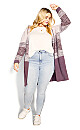 Plus Size Camryn Cardigan - plum