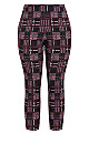 Plus Size Jemma Check Pant - plum