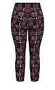 Plus Size Jemma Check Pant - plum