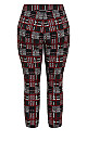 Plus Size Jemma Check Pant - red