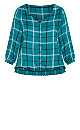 Suki Check Top - jade