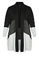 Plus Size Cora Cardigan - gray