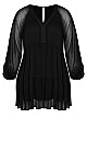 Plus Size Angelina Tunic Dress - black