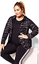 Plus Size Color Block Legging - pewter