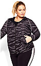 Plus Size Color Block Legging - pewter