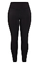 Plus Size Color Block Legging - pewter