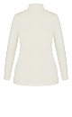 Plus Size Organic Mock Neck Top - cream